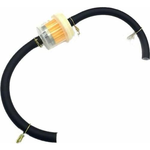 Scooter Fuel Filter 2X Hose Line 6Mm Atv Cleaner Petrol Dirt Bike Parts