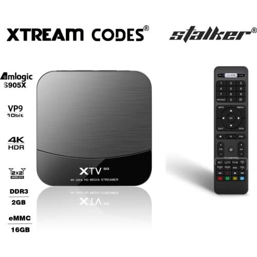 XTREAM CODES TV BOX Smart STALKER Android 9.0 Amlogic S905X Meelo Plus XTV 5G 2GB 16GB 4K 2.4G 5G Wifi Media Player