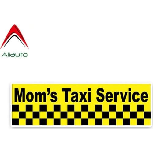 Aliauto Funny Retro-reflective Letters Car-styling Car Sticker Mom 's Taxi Serivce Accessories Creative Decals PVC,15cm*4cm