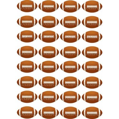32 Football SOCCER Edible Cake Topper Wafer Rice Paper Cake Cookie Cupcake Topper Birthday Wedding Cake Decoration Party Supply