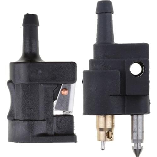 1 Set 1/4 ″ 6mm Male 5/16 ″ 8mm Female Fuel Line Hose Adapter Fitting Pipe Connector for Yamaha Outboard Motor Boat Accessories