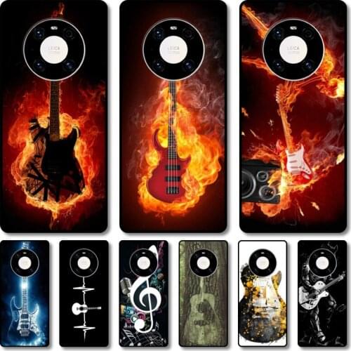 Cool guitar Phone Case For Huawei mate 40 30 10 20 40 8 9 Lite Z Pro RS black cell shell