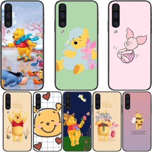 Winnie Bear Flower Phone cover hull For SamSung Galaxy S8 S9 S10E S20 S21 S5 S30 Plus S20 fe 5G Lite Ultra black soft case
