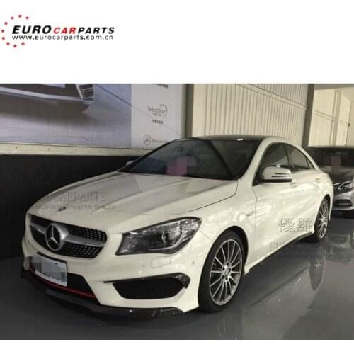 CLA45 carbon fiber parts for CLA-CLASS W117 CLA250 sport CLA45 carbon front lip, skirts, canard, replace CLA45 trims
