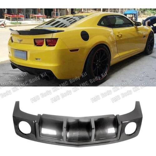 Real Carbon Fiber Rear Bumper Trunk Lip Spoiler Diffuser For Chevrolet Camaro 2010 2011 2012 2013 2014 2015