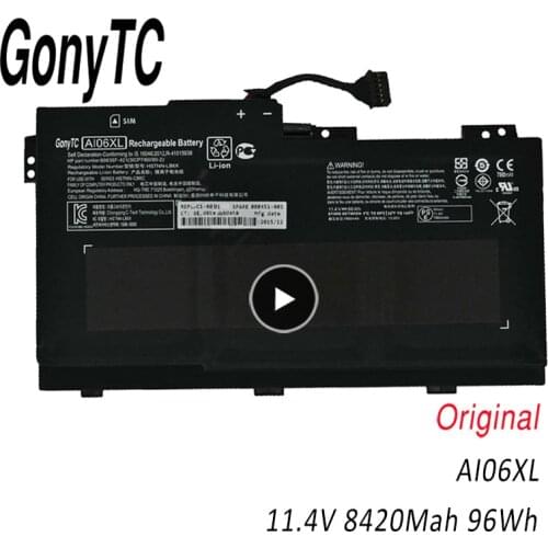 GONYTC AI06XL Genuine Laptop Battery For HP ZBook 17 G3 A106XL 808451-001 HSTNN-C86C HSTNN-LB6X 808397-421