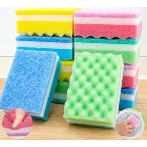 Sponge Scouring Pad Kitchen Household Home Cleaning Pad Dishwashing