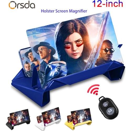 Orsda 3D Screen Amplifier Mobile Phone Screen Video Magnifier For Cell Phone Smartphone Enlarged Screen Phone Stand Bracket