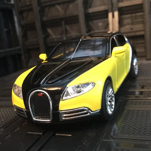 1:32 Bugatti Galibier Alloy Sports Car Model Diecast Toy Vehicles Metal Toy Car Model High Simulation Sound Light Childrens Gift