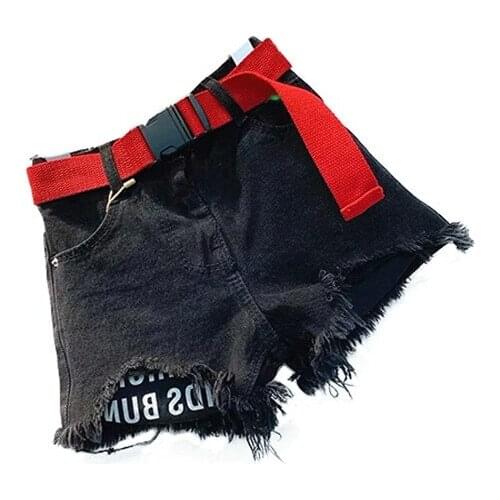 Fashion Kids Girls Letter Printed Denim Shorts