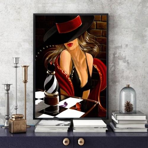 Wall Art Victor Sexy Beauty Home Decoration canvas art painting pictures decoration home wall poster for restaurant hotel