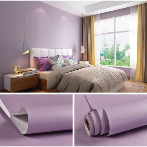 Solid Color Wallpapers for Wall Decoration Waterproof Moire Wall Sticker Modern Living Room Bedroom Photography Decorative Films