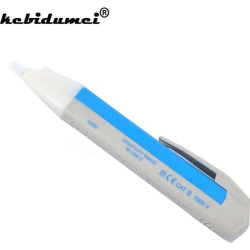 Kebidumei Portable Electric Marking Pen Sensitive Durable Voltage Detector Tester AC Sensor 90 1000V Testing LED Buzzer Alarm