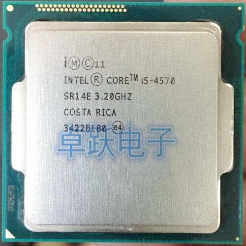Original lntel i5-4570 CPU Processor Quad-Core 3.2Ghz 84 W LGA1150 Desktop CPU i5-4570 working 100
