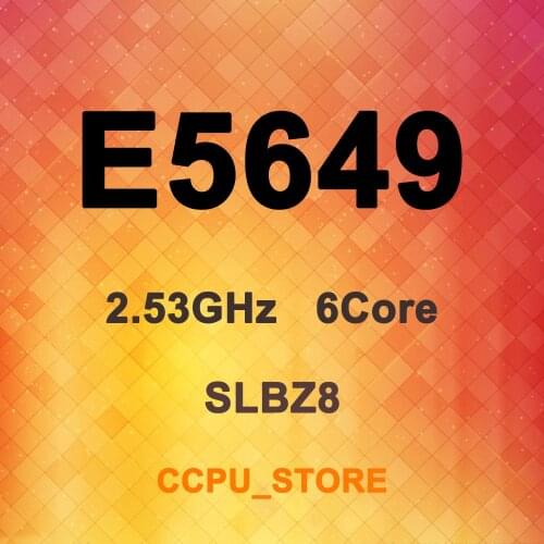 Xeon E5649 SLBZ8 2.53GHz 6Core 12Thread 12MB 80W LGA1366 CPU Processor