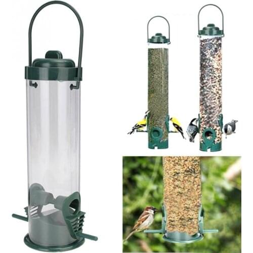 Bird Pet Feeder Waterer Garden Hanging Clear Type for Lovebird Bird Feeder Farming Equipment Outdoor YH-459997