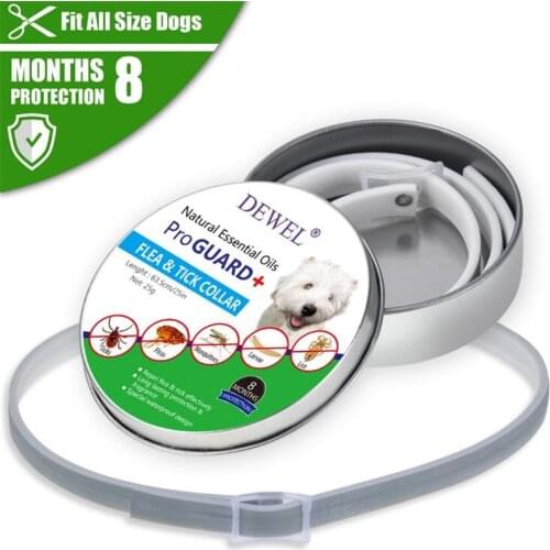 Natural Essential Oils Guard Flea&Tick Collar Anti Prevent Larvae Chewinglice Neck Strap Waterproof Adjust Belt For Pet Dog Cat