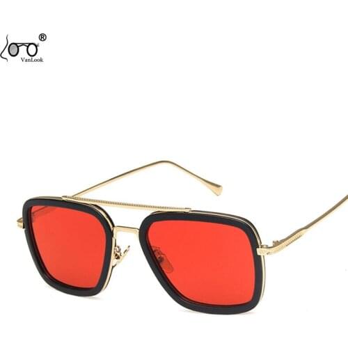 Mens Sunglasses Steampunk Metallic Frame Sunglasses Popular Fashionable Sunglasses For Men Sun Glasses For Women 2020 VANLOOK