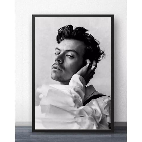 Harry Style Monochrome Artist Home Decoration Diamond Painting Poster Bedroom Background Diamond Embroidery Cross Stitch Decor