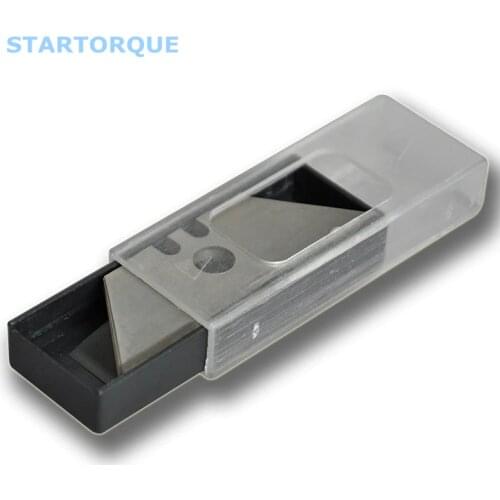 STARTORQUE 5Pcs Trapezoid Mn-Steel for Knives 31*61*18mm Paper Cutter Blade Scalpel no central hole