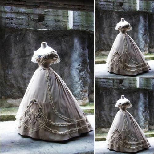 19 Century Civil War Southern Belle Gown evening Dress/Victorian Lolita dresses/scarlett dress US6-26 SC-845