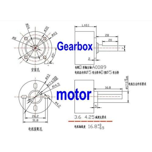 43mm planetary reduction gearbox, industrial automation transmission , i = 3: 1,intelligent control adjustment,modulus m = 0.8
