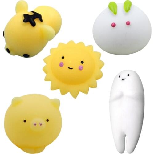 5pack Cute Animal Toys Squishy Stress Relief Set Slow Rising Fidget Toys For Kids Adults Fidget Toys Squishy Stress Relief Toy