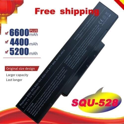 5200MAH BTY-M66 SQU-528 Battery For MSI M655 M660 M662 M670 M677 CR400 PR600 PR620 GX400 GX600 GX610 GX620 laptop battery free