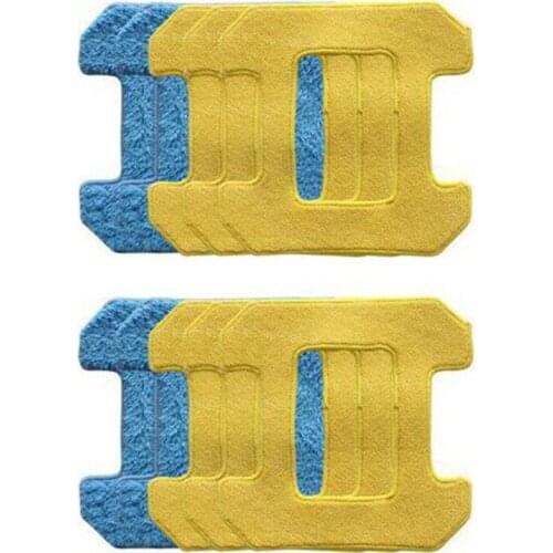 6Pc Wet Cleaning + 4Pc Dry Friction Mop Pad for Bo Niu Window Cleaning Robot 268 Window Cleaning Robot