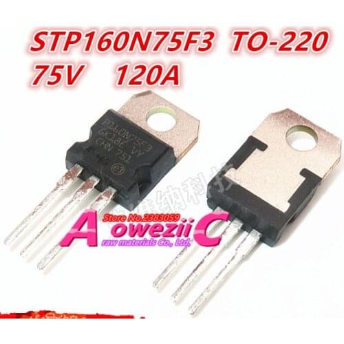 Aoweziic 100% new imported original STP160N75F3 P160N75F3 TO-220 75V 120A STP210N75F6 210N75F6 TO-220 210A 75V N-channel FET