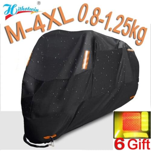 Motorcycle Cover 300D Thicken Reflective warning sticker Universal Outdoor Uv Protector Waterproof Bike Rain Dustproof for Scoot