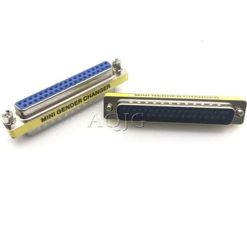 DB37 37pin MALE to FEmale serial port CONNECTOR D-Sub COM CONNECTORS 37 pin 37p Mini Gender Changer Adapter