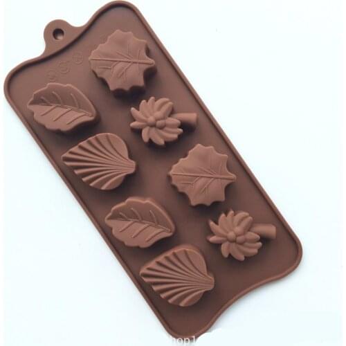 Tree Leaf Shaped Mold Chocolate Molds CocoTree Bakeware Silicone Cake 3D DIY Ice Tray Cake Tools
