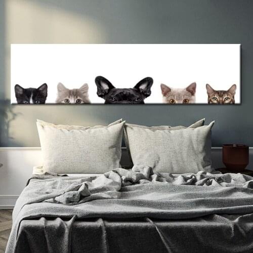 Hand Draw Animal Pictures Decor Children Room Creativity Funny Cute Dog Nordic Posters Printing Modern Canvas Paintings Wall Art