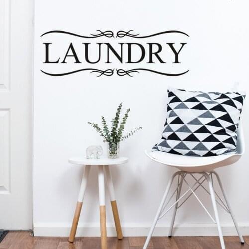 Beauty Wall Sticker Pattern Wall Sticker Laundry Home Decor Laundry Room Door Wall Decals Vinyl Art LX281