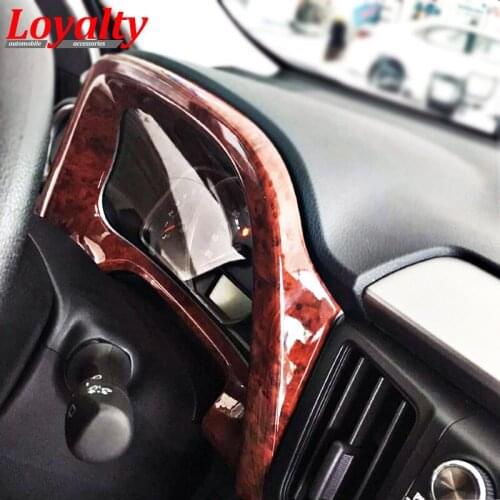 Loyalty for Toyota RAV4 2016 2017 ABS Walnut Peach Wood Lines Dashboard Instrument Desk Panel Car Accessories Auto Styling