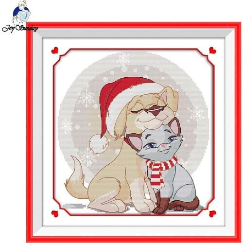 Merry Christmas（9) Cross Stitch Set DMC Canvas print 14CT Cross Stitch kit Christmas pattern DIY Gift Home Wedding decoration