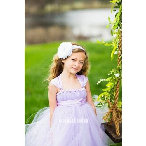 Fancy Flower Long Prom Gowns Teenagers Dresses for Girl Children Party Clothing Kids Evening Formal Dress for Bridesmaid Wedding
