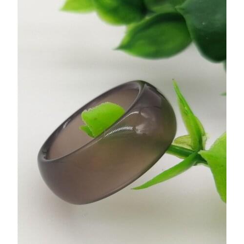 Natural class purple agate jade rings jewelry gemstone ring jade for men jewellery agate rings natural stone mens rings