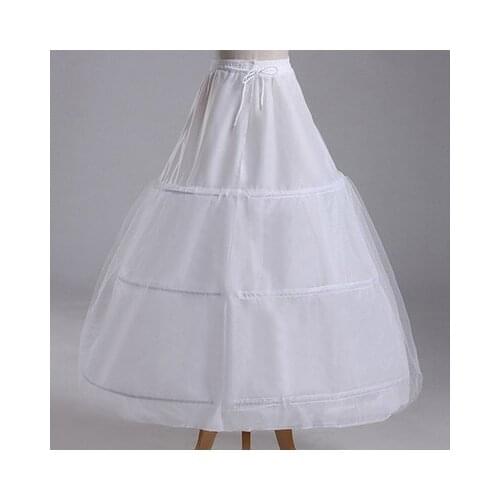 New Ball Gown Petticoats White 1 Layer Bride Формальное платье Underskirt 2022