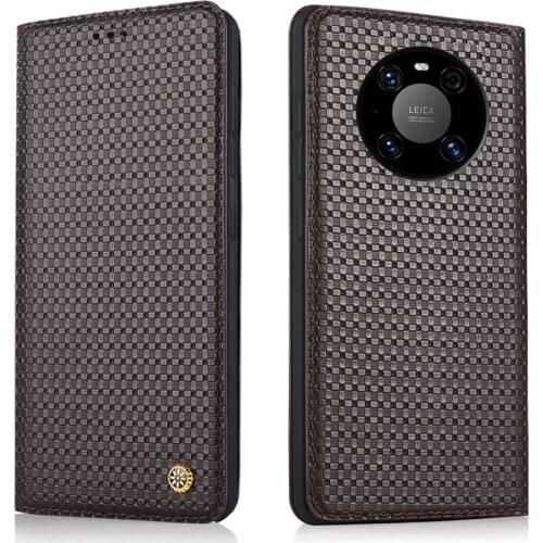 New Genuine Leather Case Forhuawei Mate 40 Luxury Cow Leather Flip Phone Skin Cover Forhuawei Mate 40 Pro Crocodile Funda Coque