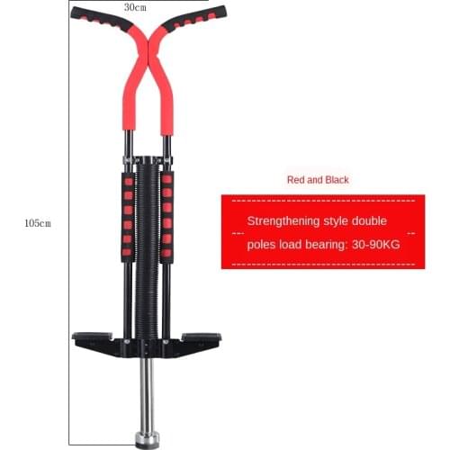 Galvanized Steel Pipe Jump Pogo Children Teenagers Jumping Pole Stick with Spiral Spring Metal Jumping Stilts