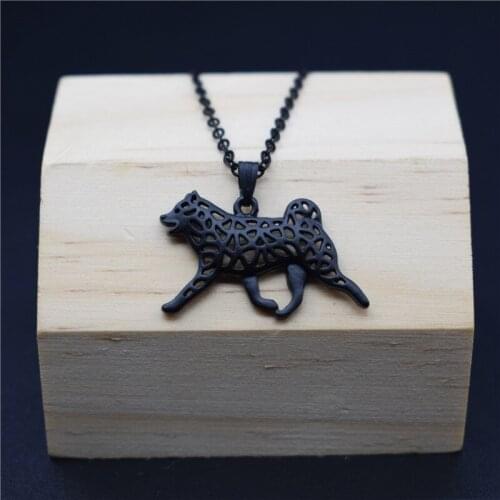4 Colors New Shiba Inu Charm Necklace Trendy Metal Dog Jewellery Shiba Inu Pendant Necklace Women