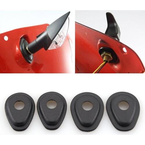 Motorcycle Rubber Black Turn Signal Spacers Adapters For Yamaha FZ6-S SAHG/SHG SS/N NHGYZF-R6 TDM900 YZF-R1 FZ1/FAZER