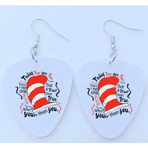 Earrings Christmas Santa Hat Faux Leather Earrings Bulk Wholesale Stock