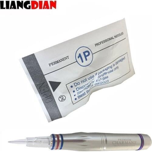 100pcs Sterilized 8mm Screw Tattoo Cartridges Needles Tips Microneedling 1P 1RL For Charmant I Permanent Makeup Microblading