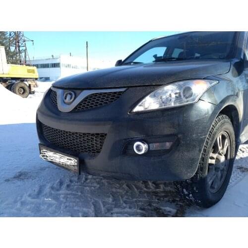 Eosuns Cob Angel Eye Led Daytime Running Light Drl + Halo Fog Lamp + Projector Lens for Great Wall Haval Hover H5