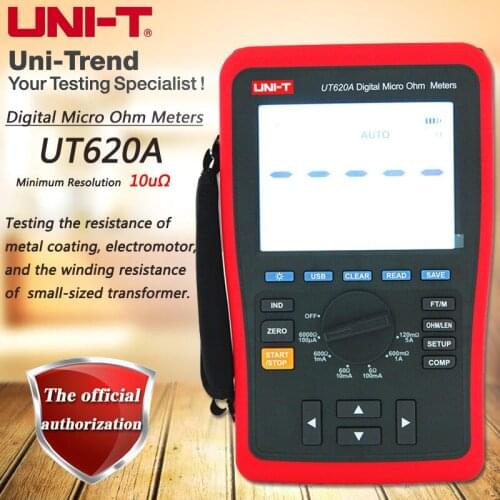 UNI-T UT620A DC low resistance tester, four-wire measurement data storage USB transfer belt backlight