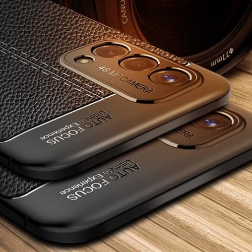 For Oppo A93 5G Case A15S A53 A32 A33 A72 A92 Shockproof TPU Bumper Soft Silicone Leather Phone Back Cover For Oppo A93 5G Case