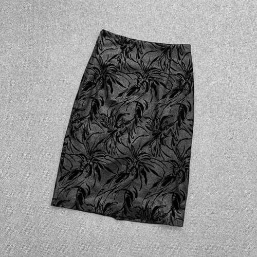 Spring Autumn Womens High-rise pencil skirts High quality sheepskin genuine leather OL skirt C545